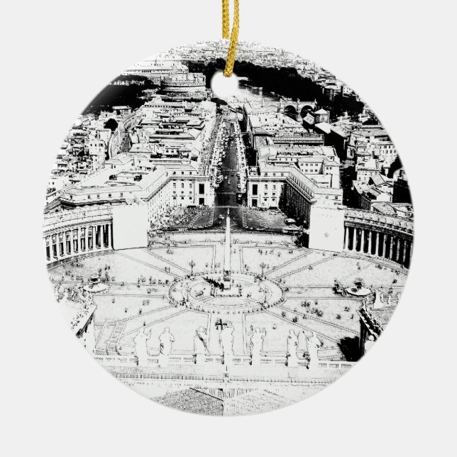 Vatican Ceramic Ornament (Front)