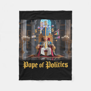 Vatican Christian pope Of Politics' Fleece Blanket