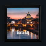 Vatican City At Night Roman Catholic Church Gift Box<br><div class="desc">Vatican City At Night Roman Catholic Church
Home of the Pope.  Beautiful night photo</div>
