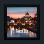 Vatican City At Night Roman Catholic Church Gift Box<br><div class="desc">Vatican City At Night Roman Catholic Church
Home of the Pope.  Beautiful night photo</div>