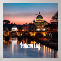 Vatican City At Night Roman Catholic Church