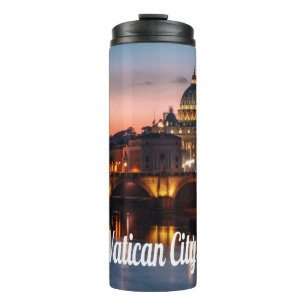 Vatican City At Night Roman Catholic Church Thermal Tumbler