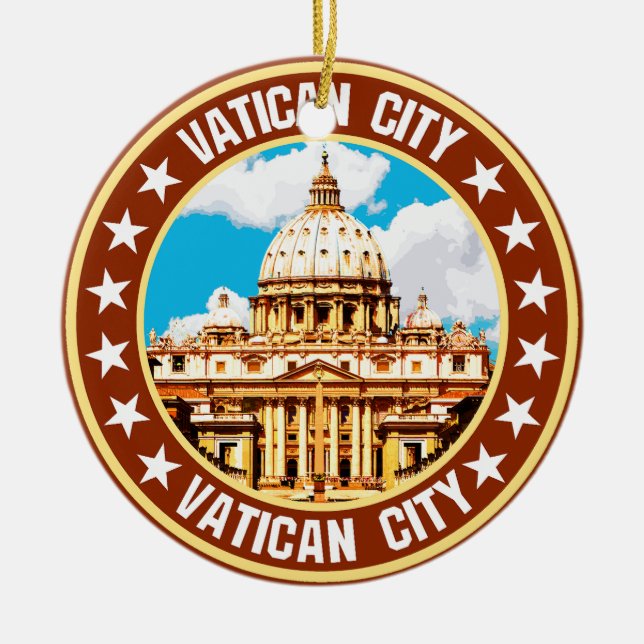 Vatican City                                       Ceramic Ornament (Front)