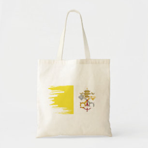 Vatican City Flag Brush Art Tote Bag