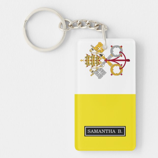 Vatican City flag Keychain (Front)
