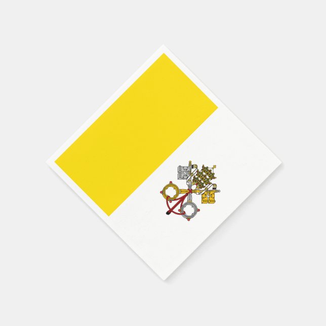 Vatican City Flag Napkins (Corner)