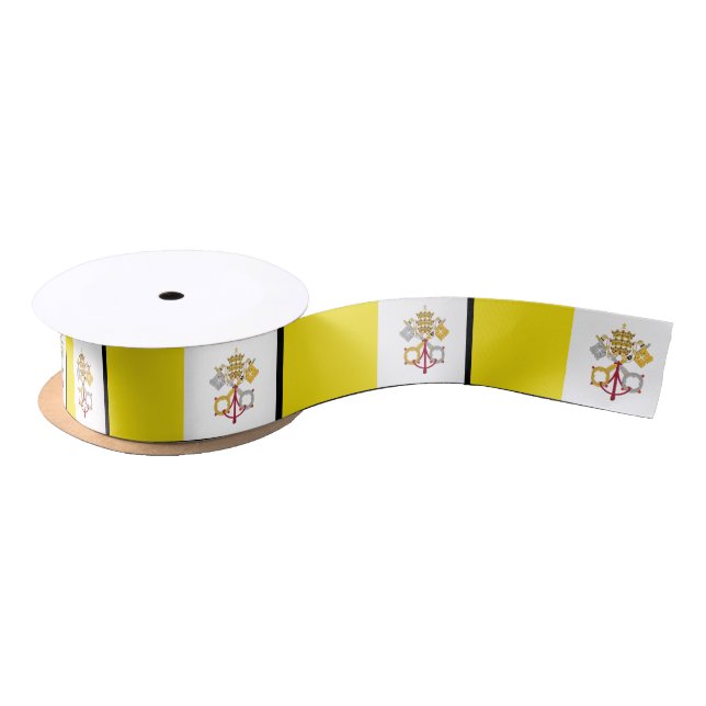Vatican City flag Satin Ribbon (Spool)