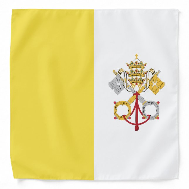 Vatican City Holy See Flag Emblem Bandana (Front)