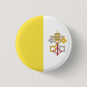 Vatican City Holy See Flag Emblem Button