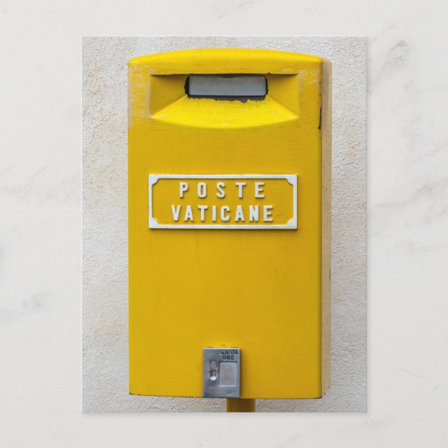 Vatican City postbox view postcard (Front)