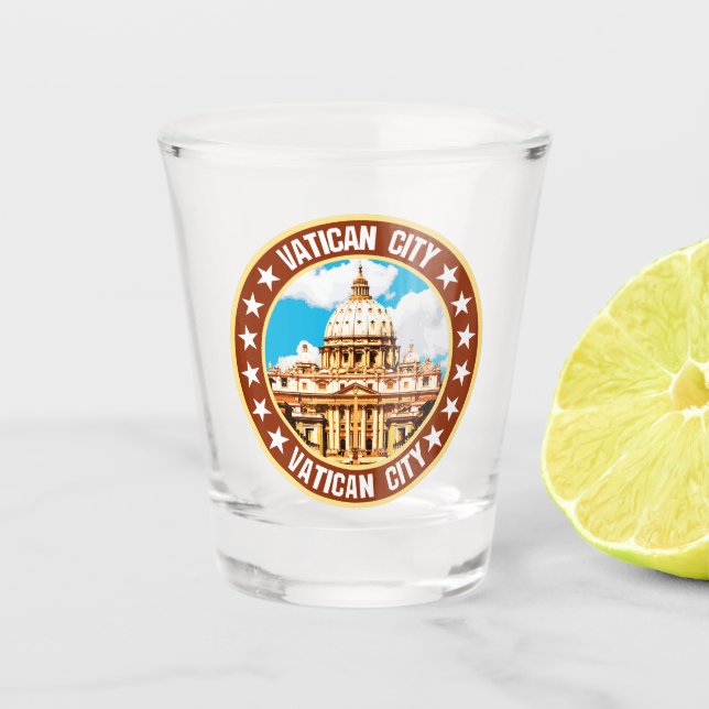 Vatican City                                       Shot Glass (Front)