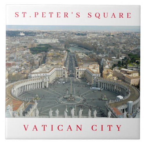 Vatican City StPeters Square ceramic tile