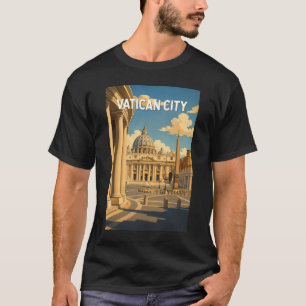 Vatican City St Peter's Square Illustration Travel T-Shirt
