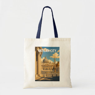 Vatican City St Peter's Square Illustration Travel Tote Bag