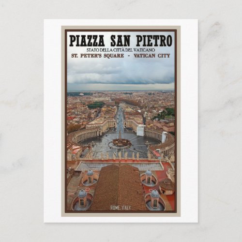 Vatican City _ St Peters Square View Postcard