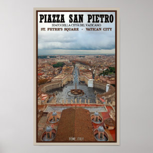 Vatican City - St Peters Square View Poster