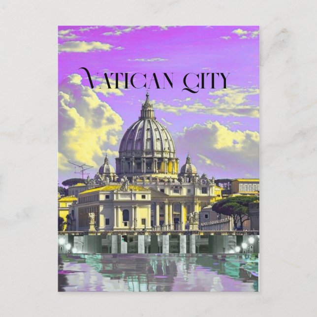 Vatican City Travel Postcard, Vatican City Postcar Postcard (Front)