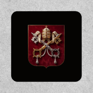 Vatican coat arms country flag symbol holy pope patch