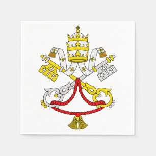 Vatican Coat of Arms Premium Fine Art Emblem Napkins
