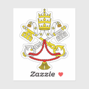 Vatican Coat of Arms Premium Fine Art Emblem Sticker