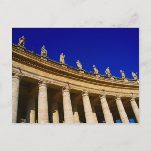 vatican columns postcard