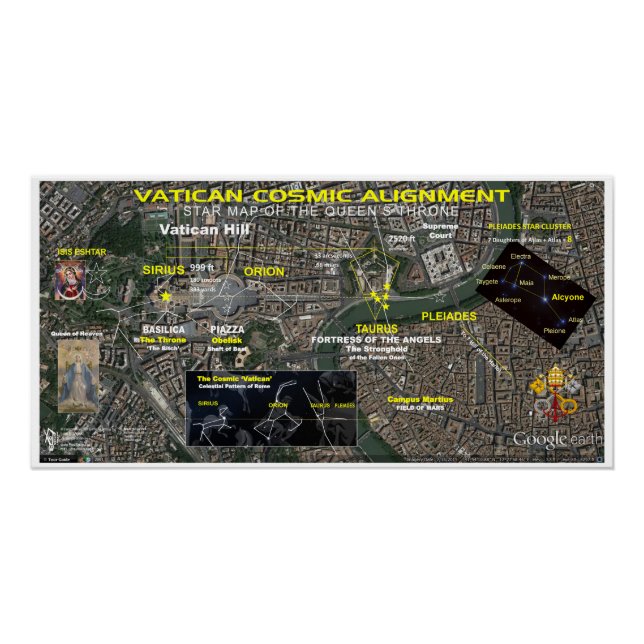Vatican Cosmic Alignment Poster (Front)