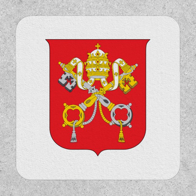 Vatican country coat arms symbol emblem flag patch (Front)