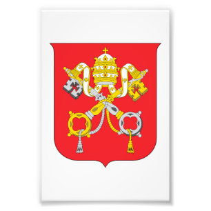 Vatican country coat arms symbol emblem flag photo print