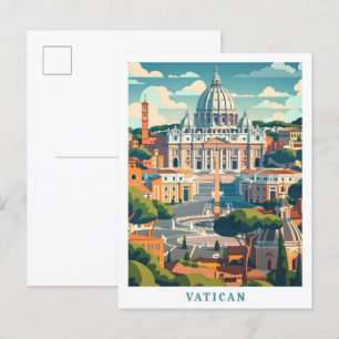 Vatican Elegant Art Vintage Travel Postcard
