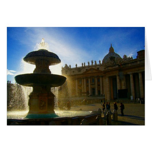 vatican fountain cards (Front Horizontal)