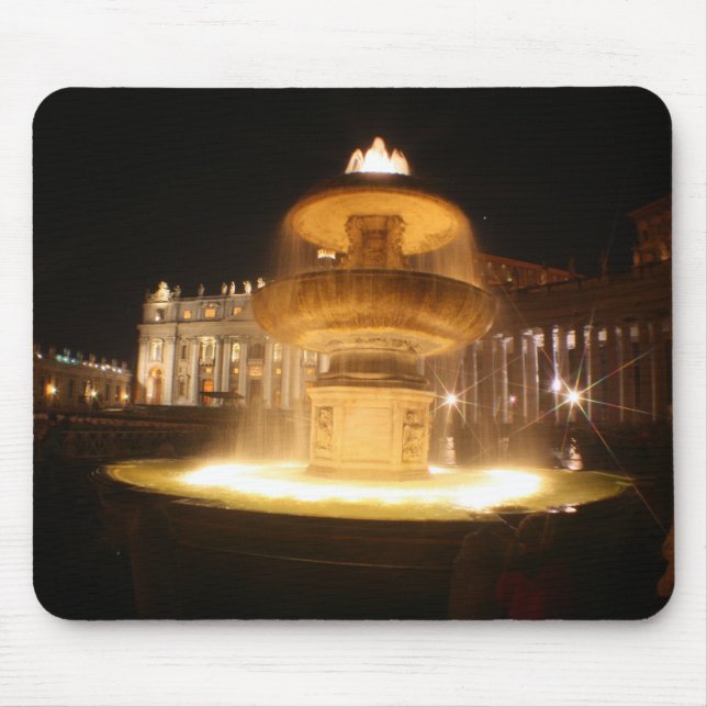 Vatican fountains, Bernini Mouse Pad (Front)