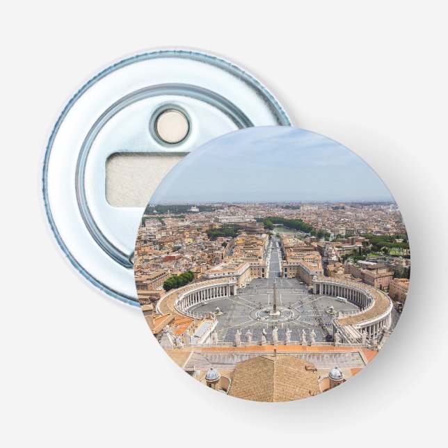 Vatican, Italy: St. Peter's Square aerial view Bottle Opener (Front)