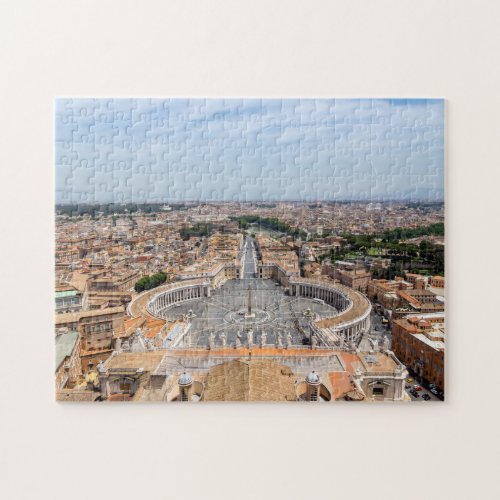 Vatican Italy St Peters Square aerial view Jigsaw Puzzle