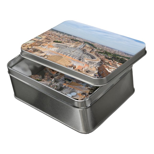 Vatican, Italy: St. Peter's Square aerial view Jigsaw Puzzle (Lid Open)