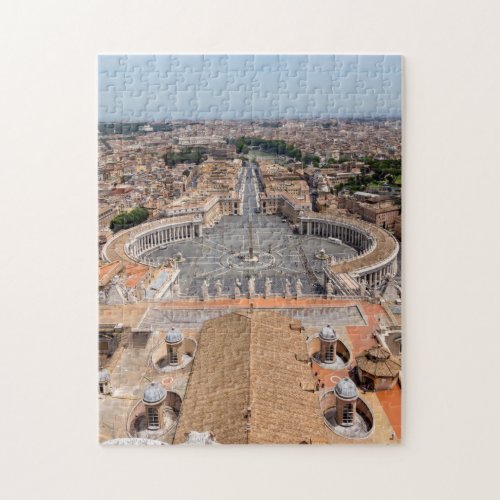 Vatican Italy St Peters Square aerial view Jigsaw Puzzle