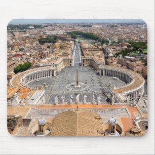 Vatican, Italy: St. Peter's Square aerial view Mouse Pad