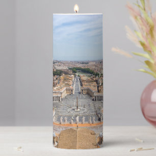 Vatican, Italy: St. Peter's Square aerial view Pillar Candle