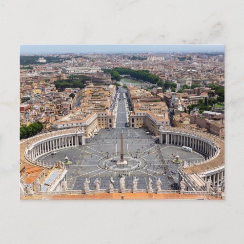 Vatican Italy St Peters Square aerial view Postcard