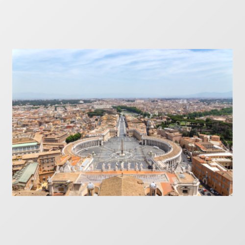 Vatican Italy St Peters Square aerial view Window Cling