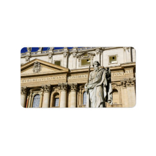 Vatican museum label