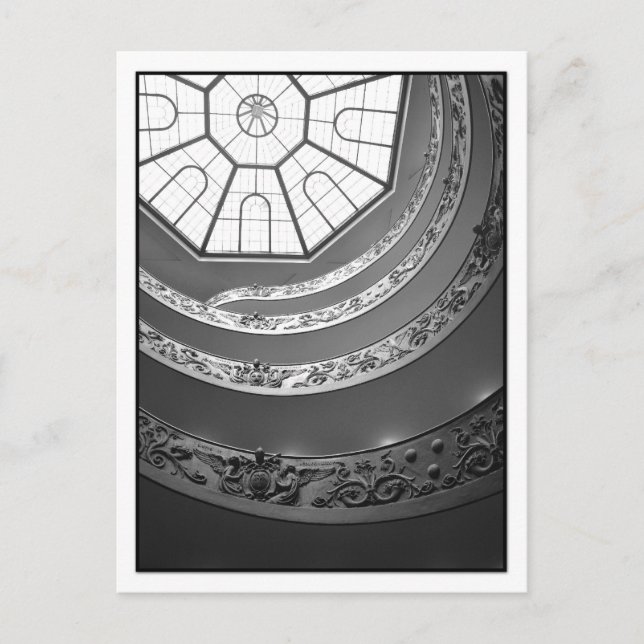 Vatican Museum Spiral Staircase Postcard (Front)