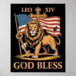 Vatican Pope Leo Xiv - God Bless Pope Leo Xiv Poster