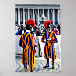 Vatican Pope Swiss Guard Poster