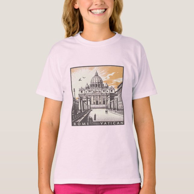 Vatican Rome Italy Europe T-Shirt (Front)