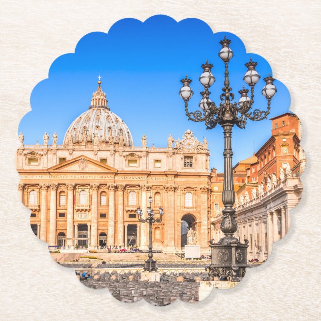Vatican Rome Paper Coaster (Front)