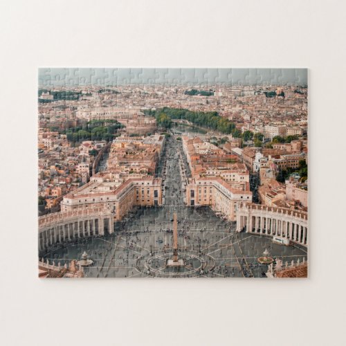 Vatican Saint Peters Basilica Square Rome Italy Jigsaw Puzzle