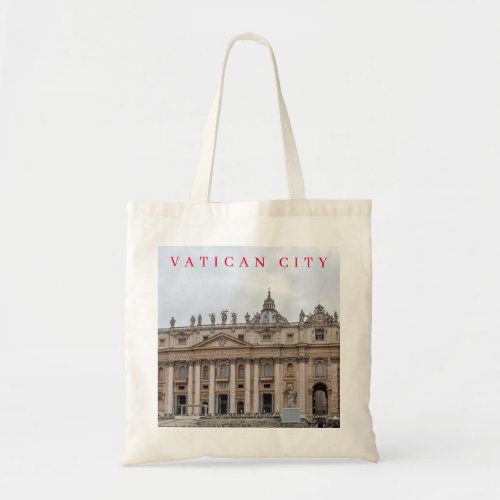 Vatican StPeters Basilica close up view tote bag