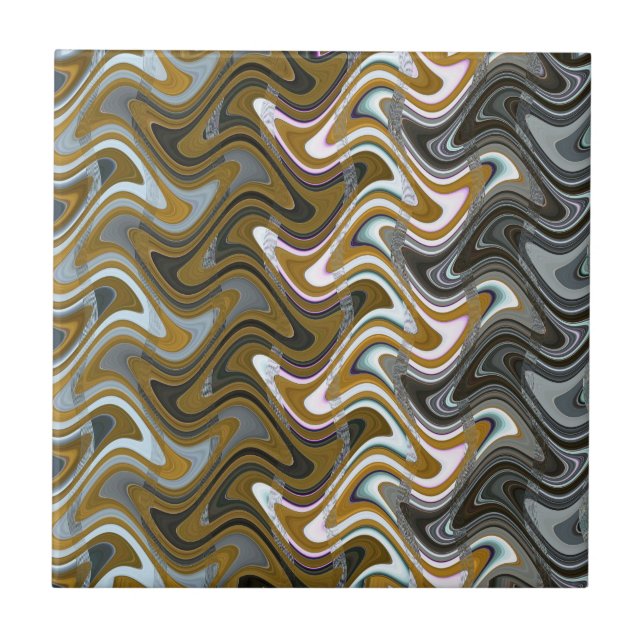 Vatican Stairs Wavy Abstract, 2014 | SVP Images Ceramic Tile (Front)