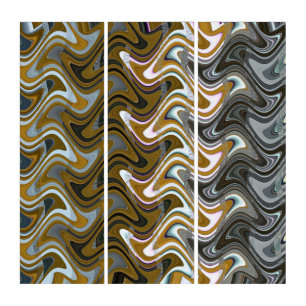 Vatican Stairs Wavy Abstract, 2014 SVP Images Triptych