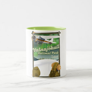 Vatnajökull National Park Iceland Two-Tone Coffee Mug